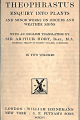 Enquiry Into Plants_by Theophrastus_Suggested Further Reading